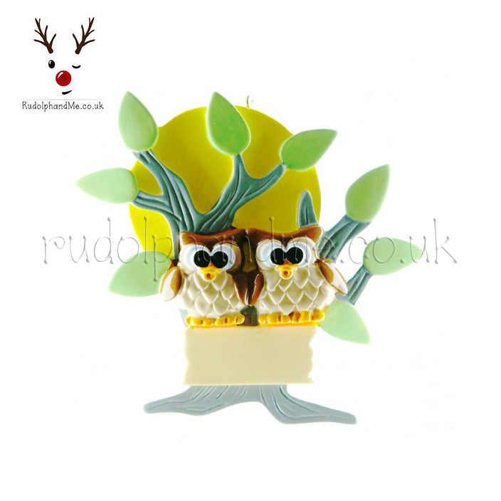 Owl Tree -2 – Personalised Christmas Tree Ornament