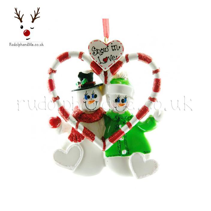 Candy Cane Love – Personalised Christmas Tree Ornament