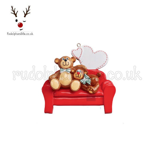 Teddy Chair 2 – Personalised Christmas Tree Ornament