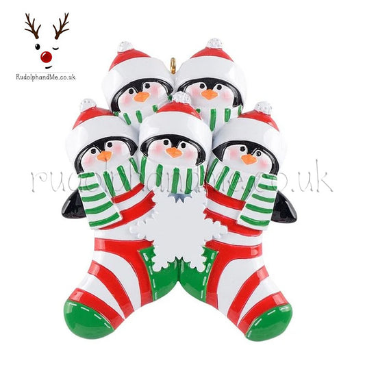 Penguin Stockings 5 – Personalised Christmas Tree Ornament