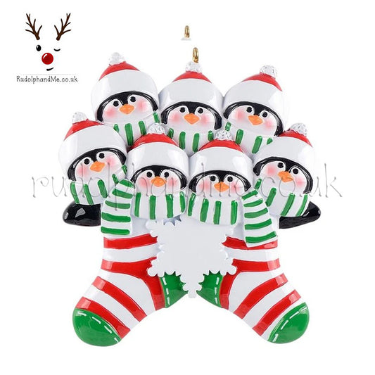 Penguin Stockings 7 – Personalised Christmas Tree Ornament