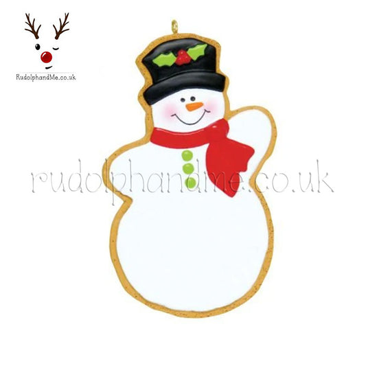 Cookie Snowman 1 – Personalised Christmas Tree Ornament