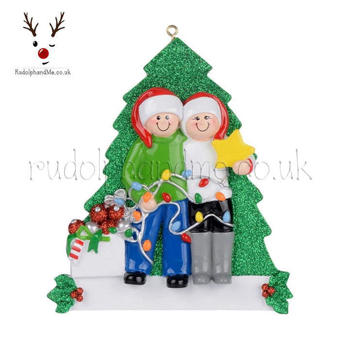 Family Tree Decorating 2 – Personalised Christmas Tree Ornament