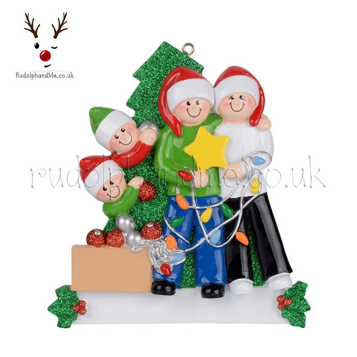 Family Tree Decorating 4 – Personalised Christmas Tree Ornament