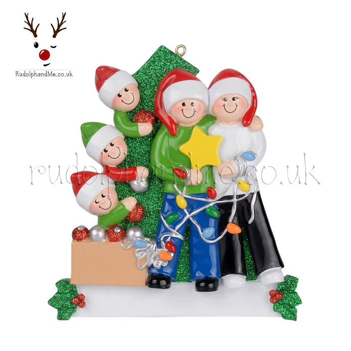 Family Tree Decorating 5 – Personalised Christmas Tree Ornament