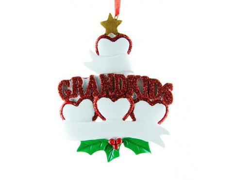 Four Hearts For Grandkids- A Personalised Christmas Gift from Rudolphandme.co.uk