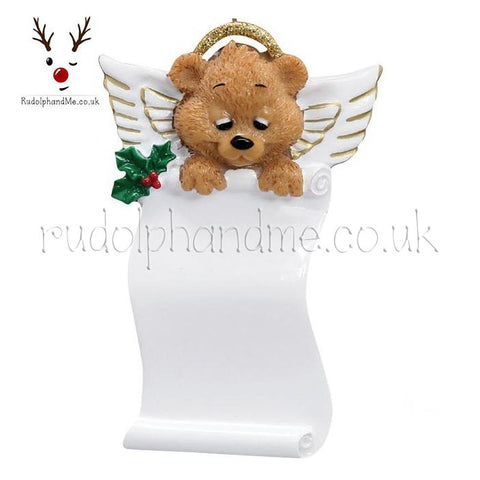 Angel Bear Scroll- A Personalised Christmas Gift from Rudolphandme.co.uk