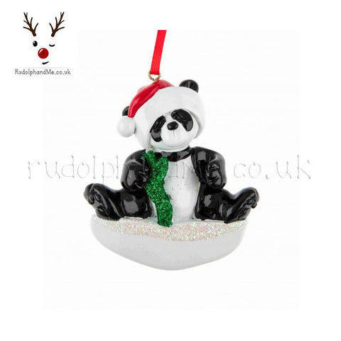 Panda With Santa Hat- A Personalised Christmas Gift from Rudolphandme.co.uk