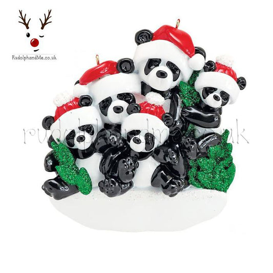 Bamboo Panda/ 5 – Personalised Christmas Tree Ornament
