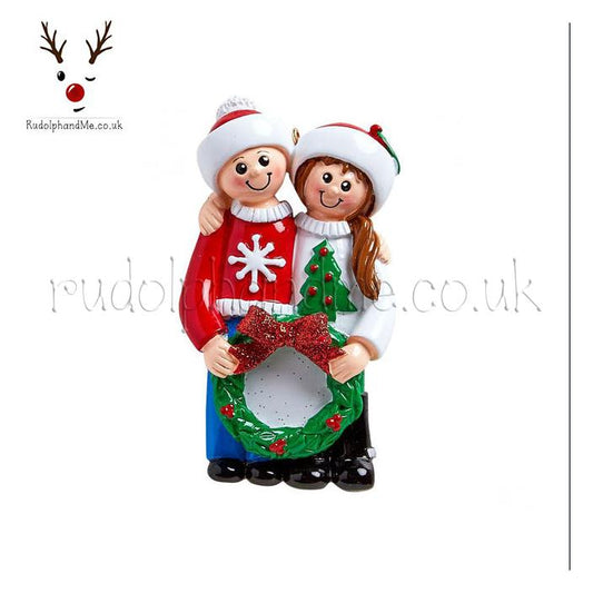 Ugly Sweater Couple – Personalised Christmas Tree Ornament