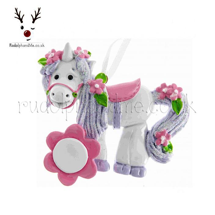 Unicorn Pk-Pu – Personalised Christmas Tree Ornament