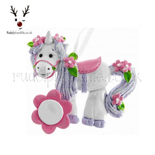 Unicorn Pk-Pu – Personalised Christmas Tree Ornament