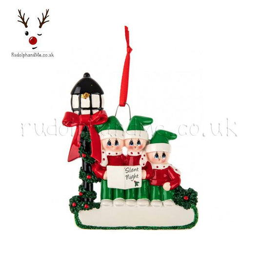Caroler Family-3 – Personalised Christmas Tree Ornament