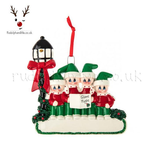 Caroler Family-4 – Personalised Christmas Tree Ornament