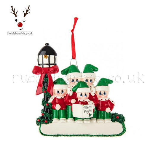 Caroler Family-5 – Personalised Christmas Tree Ornament