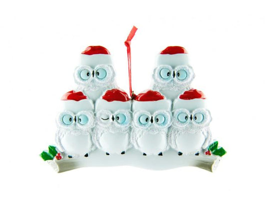 Wise Owls -6 – Personalised Christmas Tree Ornament