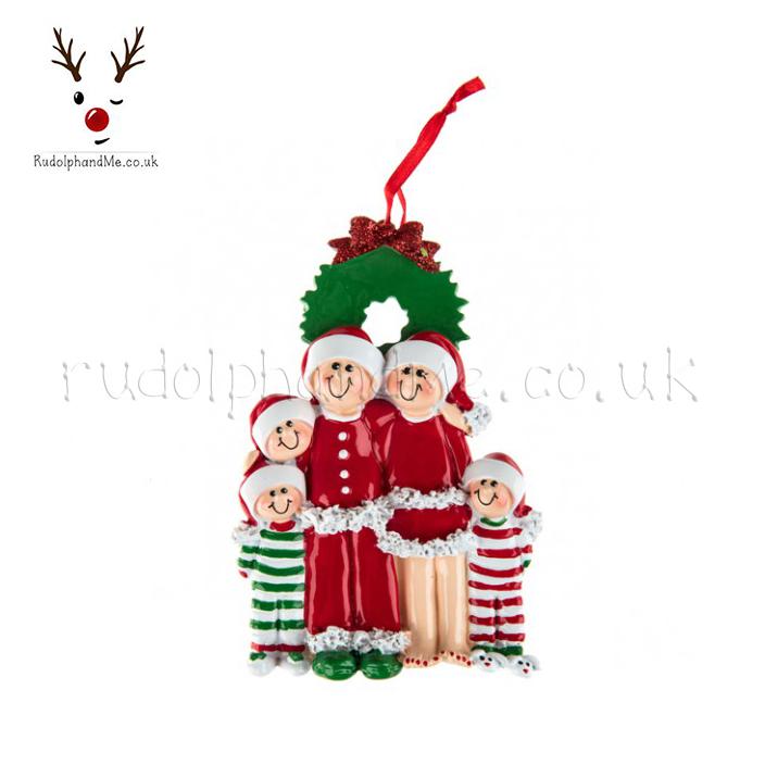 Christmas Eve Family/ 5 – Personalised Christmas Tree Ornament