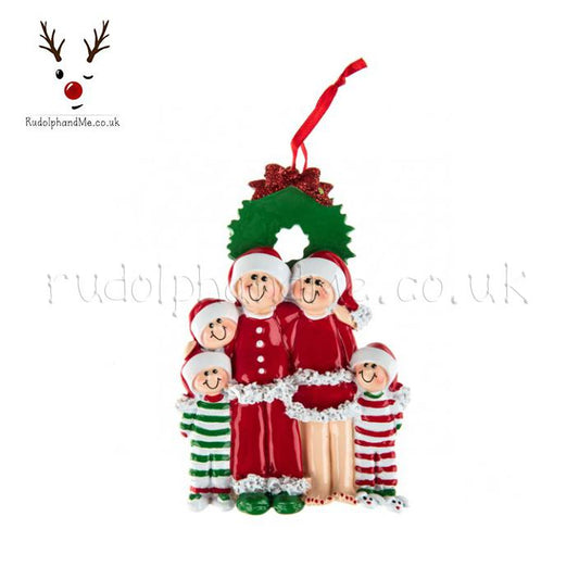 Christmas Eve Family/ 5 – Personalised Christmas Tree Ornament