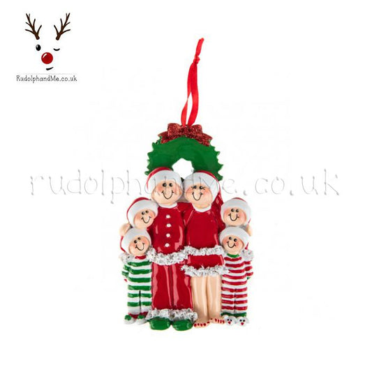 Christmas Eve Family/ 6 – Personalised Christmas Tree Ornament