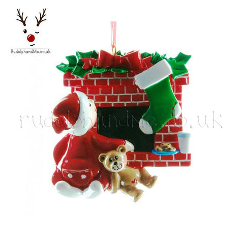 Waiting By The Fire For Santa- A Personalised Christmas Gift from Rudolphandme.co.uk