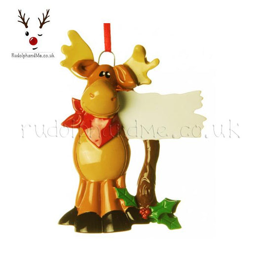 Moose – Personalised Christmas Tree Ornament
