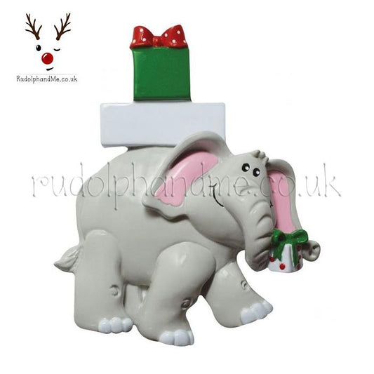 Christmas Elephant – Personalised Christmas Tree Ornament