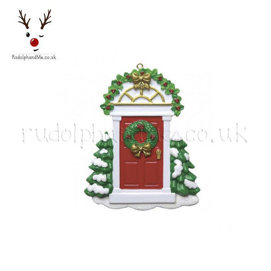 Red Door – Personalised Christmas Tree Ornament