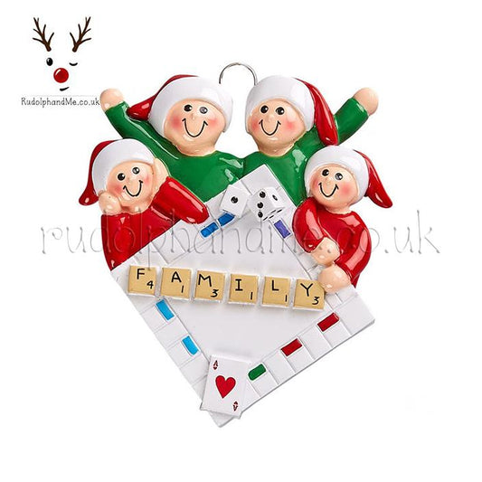 Game Night/ 4 – Personalised Christmas Tree Ornament