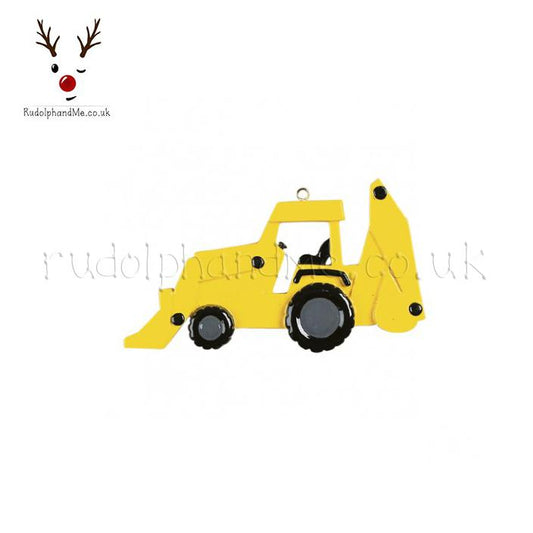 Bulldozer – Personalised Christmas Tree Ornament