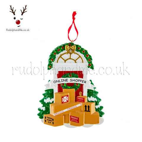 A Personalised Gift from Rudolphandme.co.uk for Super Shopper Door With Parcels