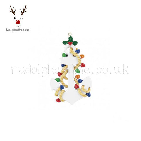 Light Decorated Anchor- A Personalised Christmas Gift from Rudolphandme.co.uk