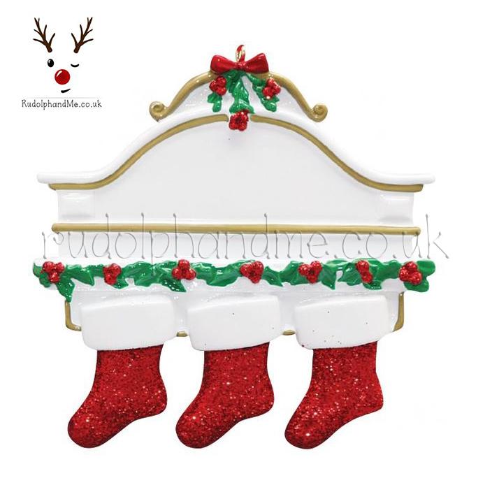 White Mantle-3 – Personalised Christmas Tree Ornament