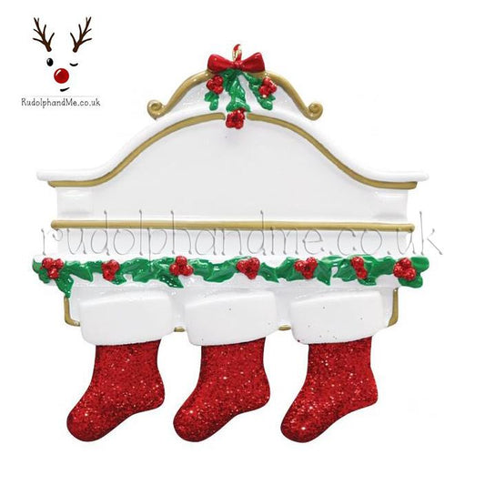 White Mantle-3 – Personalised Christmas Tree Ornament