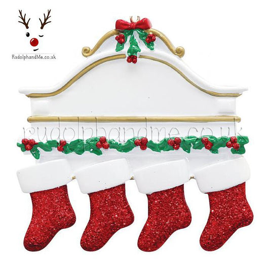 White Mantle-4 – Personalised Christmas Tree Ornament