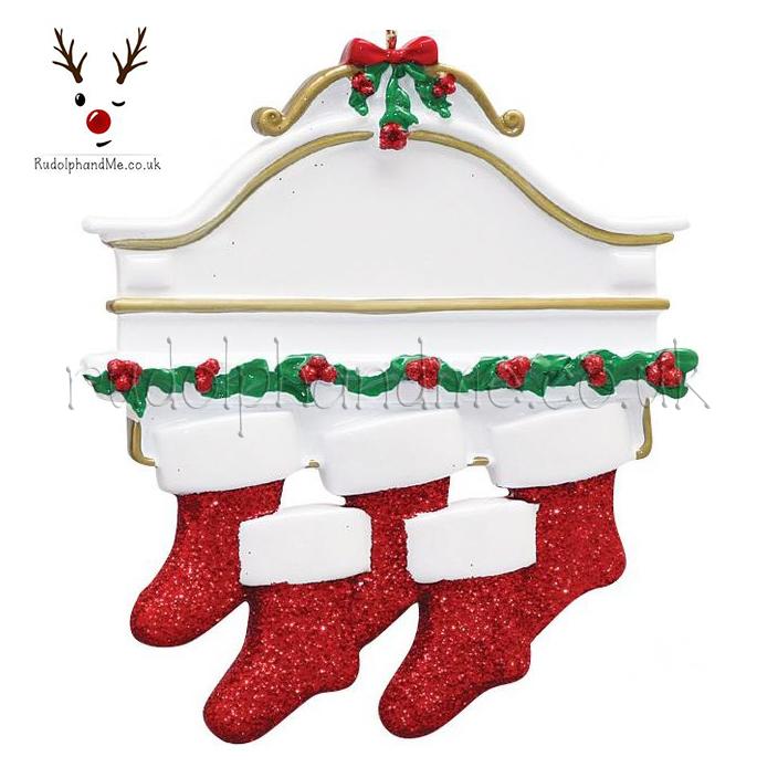 White Mantle-5 – Personalised Christmas Tree Ornament