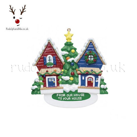 A Personalised Gift from Rudolphandme.co.uk for Two Houses And Big Tree