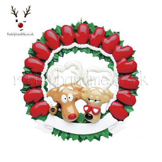 Mitten Wreath-15 – Personalised Christmas Tree Ornament