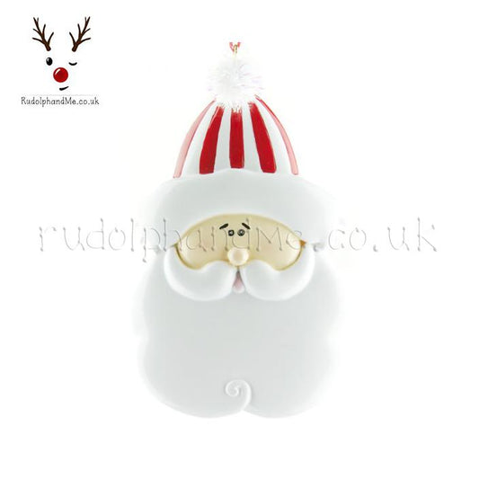Santa Face – Personalised Christmas Tree Ornament