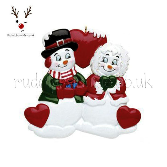 Snow Family-2 – Personalised Christmas Tree Ornament