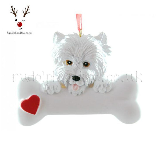 Westie – Personalised Christmas Tree Ornament