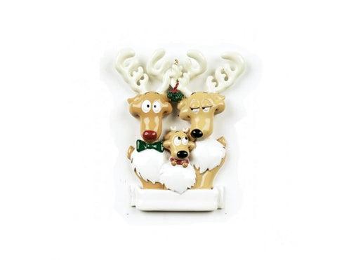 Family Of Three Reindeers- A Personalised Christmas Gift from Rudolphandme.co.uk