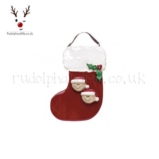 Red Stocking-2 – Personalised Christmas Tree Ornament