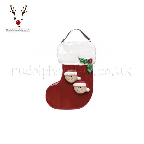 Two Heads On A Stocking- A Personalised Christmas Gift from Rudolphandme.co.uk