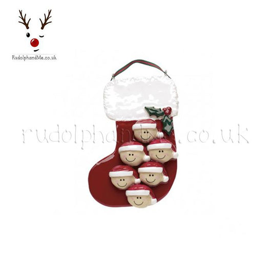 Red Stocking-6 – Personalised Christmas Tree Ornament