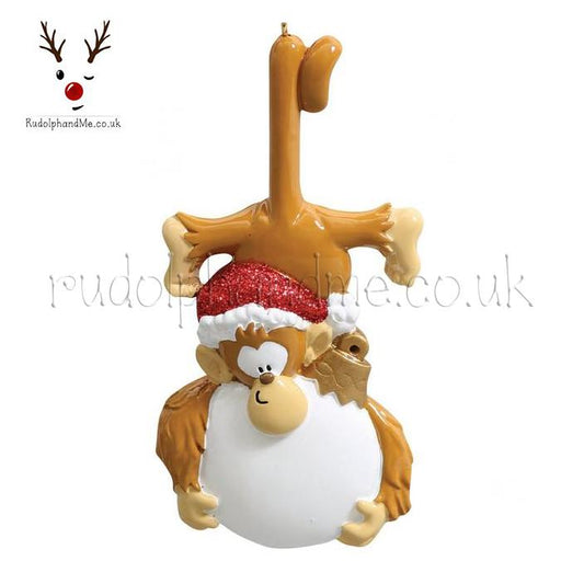 Monkey Business – Personalised Christmas Tree Ornament