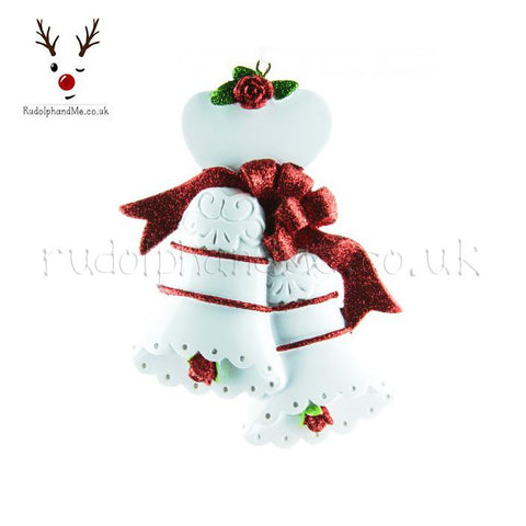 A Personalised Gift from Rudolphandme.co.uk for Pair Of Christmas Bells