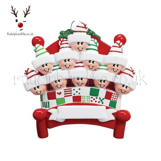 Bed Heads Family-10 – Personalised Christmas Tree Ornament