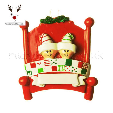 A Personalised Gift from Rudolphandme.co.uk for Two In A Bed