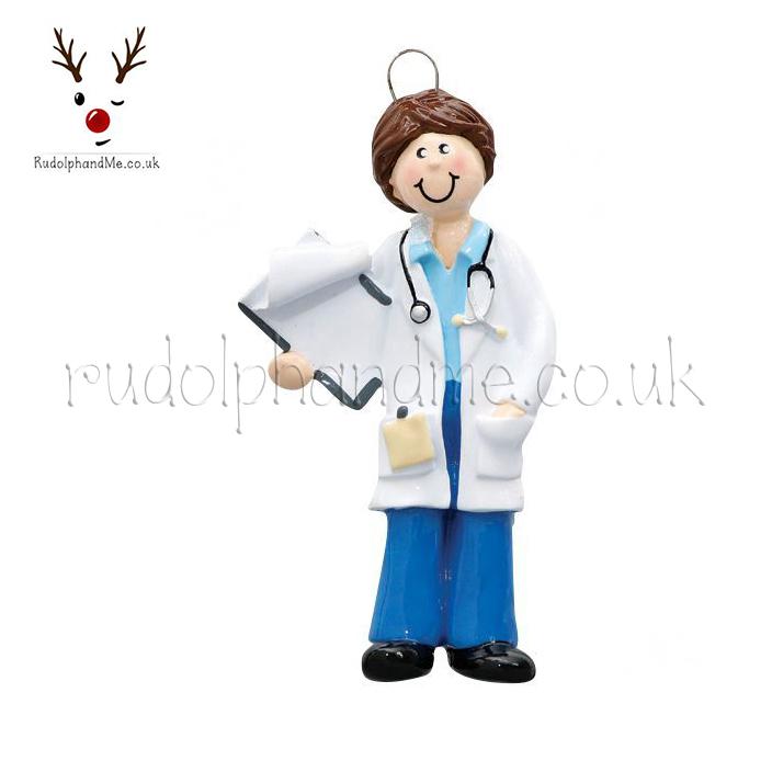 Doctor Woman – Personalised Christmas Tree Ornament