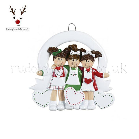 Three Sisters Or Friends- A Personalised Christmas Gift from Rudolphandme.co.uk